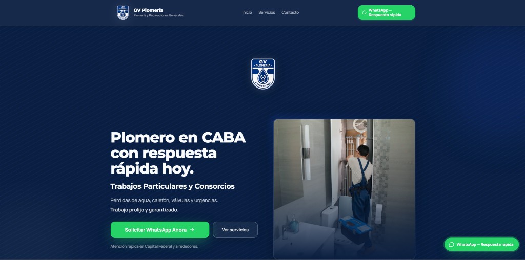GV Plomería | Plomería en CABA